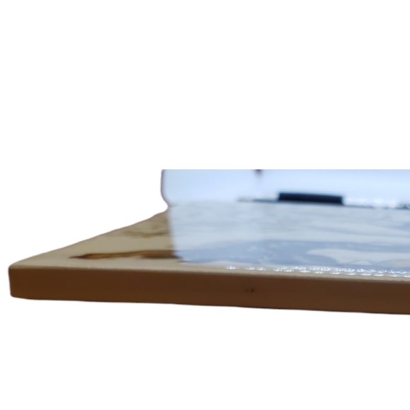 Vintage tile trivet/ hot plate. Moneys in a tree. (sku 447) - Picture 3 of 9